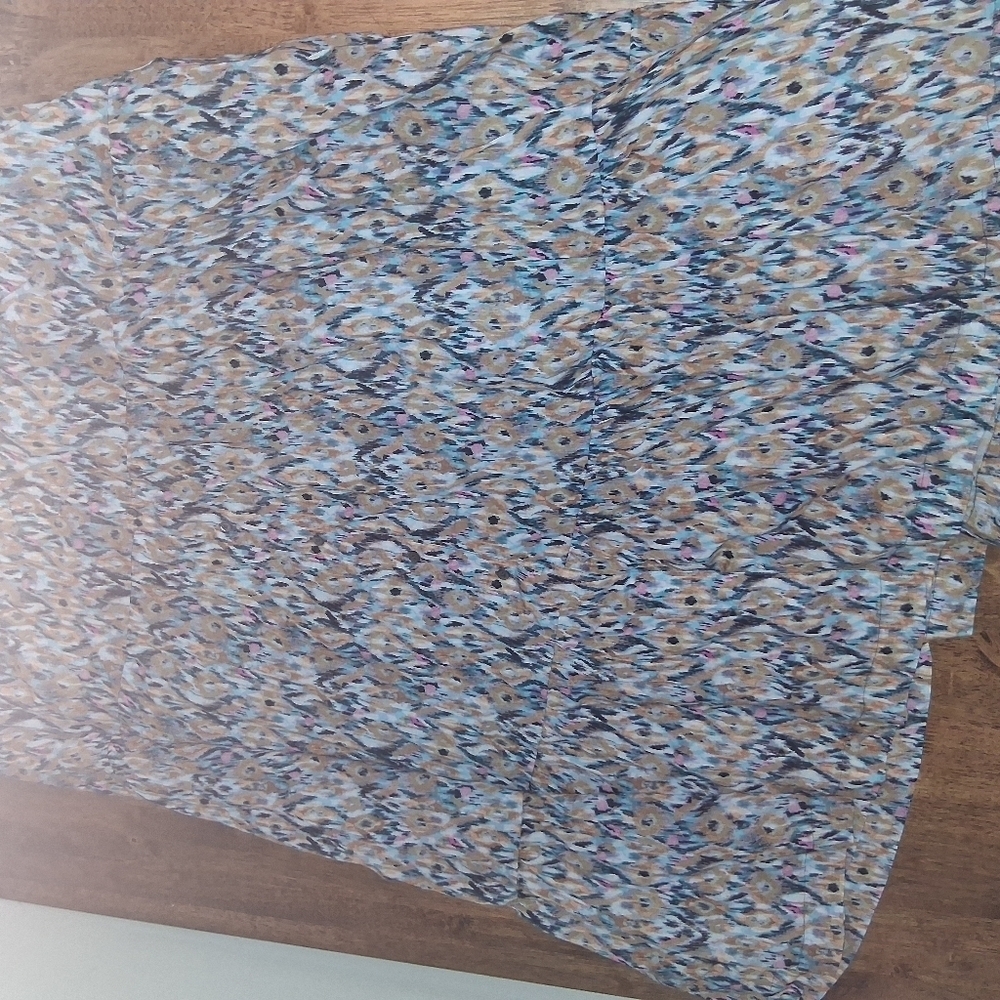 NWT NIC + ZOE Up Beat I Cat Teired Maxi Skirt  Colorful Boho 3X - Picture 9 of 9